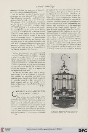 63: Chinese bird-cages of the Ch'ien Lung period