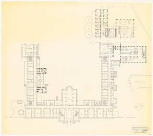 Evangelisches Diakonissenkrankenhaus Bethanien, Berlin-Kreuzberg Umbau. Hauptgebäude: Erdgeschoss Zielplanung 1:200