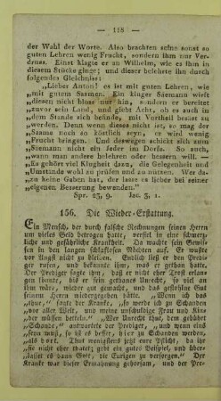 156. Die Wieder-Erstattung