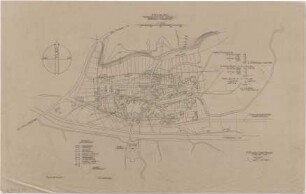 Gsaenger, Gustav; Moosburg - Bonau (Bayern); Krisensiedlung - Städtebauliches Vorprojekt (Lageplan)