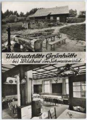 Ansichten aus der Waldraststätte Grünhütte bei Bad Wildbad