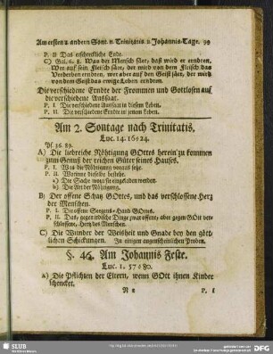 §. 46. Am Johannis Feste. Luc. 1. 57 - 80.