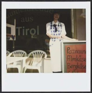 Schaufenster eines kulinarischen Geschäfts Galtür