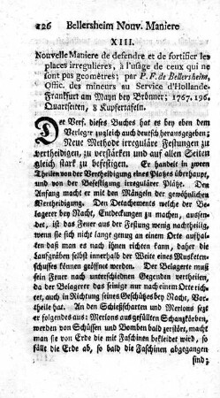 Nouvelle Maniere de defendre et de fortifier les places irregulieres.