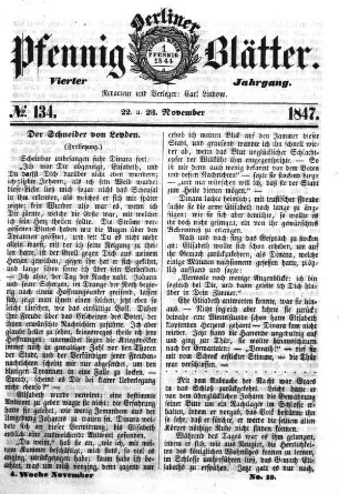 No. 134, 22. u. 23. November