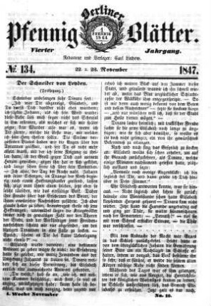 No. 134, 22. u. 23. November