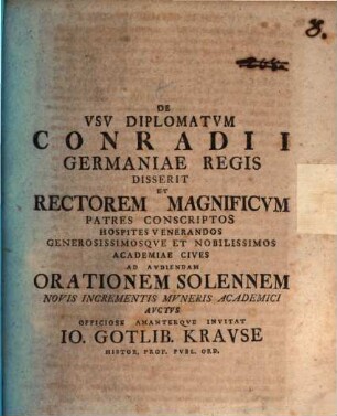 De Vsv Diplomatvm Conradi I Germaniae Regis