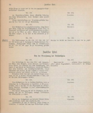 Zwölfter Titel. Von der Vernehmung des Beschuldigten