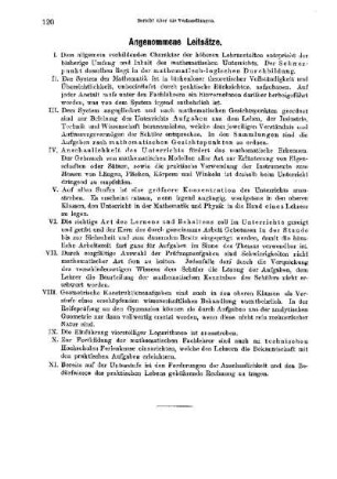 Angenommene Leitsätze : [Berichte über die Verhandlungen]