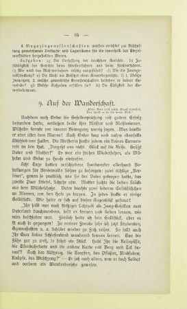 9. Auf der Wanderschaft