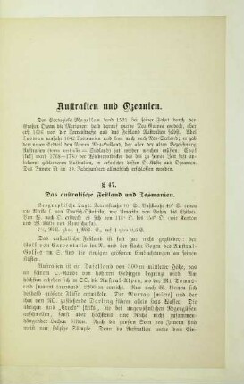 Australien und Ozeanien