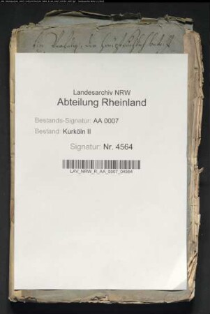 Münstersche Postulation Ernsts von Bayern nach dem Verzicht Johann Wilhelms von Jülich-Kleve-Berg