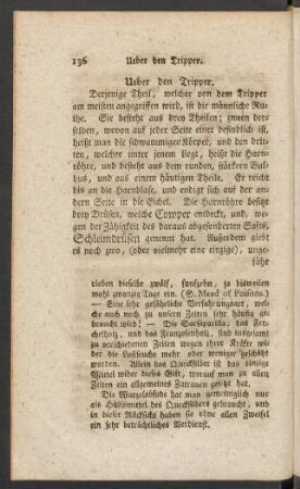 Ueber den Tripper