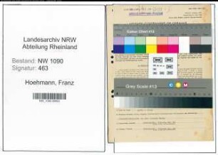 Entnazifizierung Franz Hoehmann , geb. 04.10.1914 ()