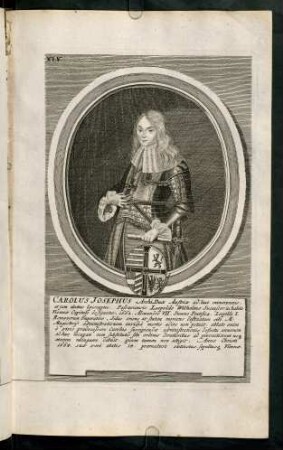 46r-47v, Carolus Josephus Archi Dux Austriae; Ioannes Casparus ab Ampringen