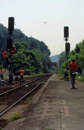 Unterreichenbach Ausfahrsignale Abschaltung Wartungspersonal