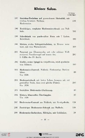 Kleiner Salon (Nr. 197-263)