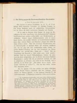 2. Der Krieg gegen die Nordamerikanische Revolution.