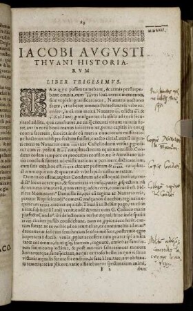 Liber Trigesimus.