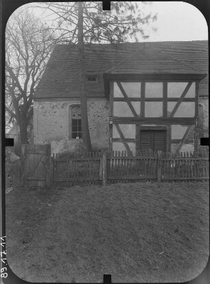 Saßleben-Kalkwitz (Calau-Saßleben). Dorfkirche (2. H. 15. Jh., Erneuerung 1720). Teilansicht von Norden