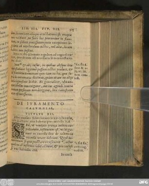 De Iuramento Calumniae, Titulus XII.