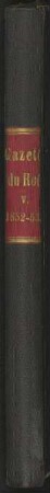 Gazette du Roi : 005, 1852-1853