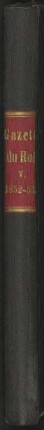Gazette du Roi : 005, 1852-1853