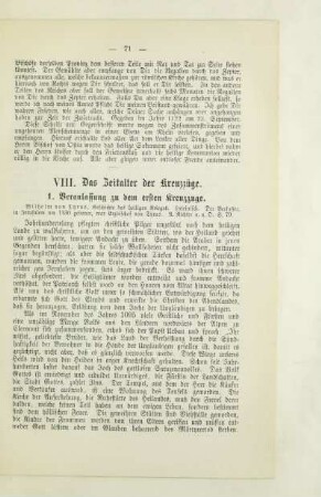 VIII. Das Zeitalter der Kreuzzüge