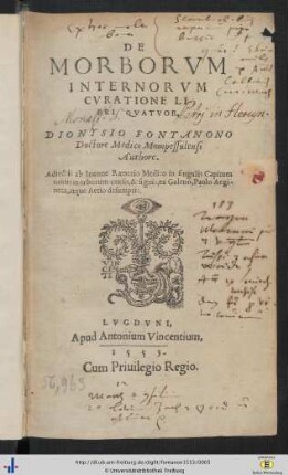 De Morborvm Internorvm Cvratione : Libri Qvatvor