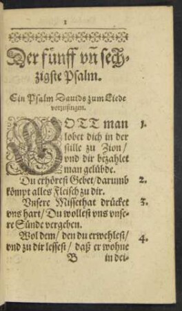 Ein Psalm Davids zum Liede vorzusingen.