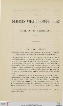 N.S. 11.1865: Des origines asiatico-bouddhiques de la civilisation américaine, 3