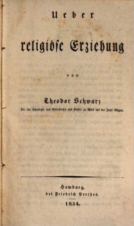 Über religiöse Erziehung