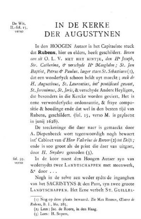 In De Kercke Der Augustynen