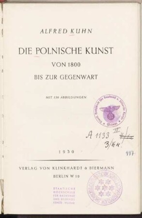 Die polnische Kunst von 1800 bis zur Gegenwart