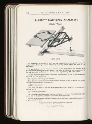 Mathematical harmonic analysers