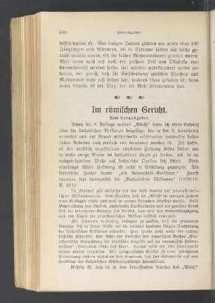 Im römischen Gericht