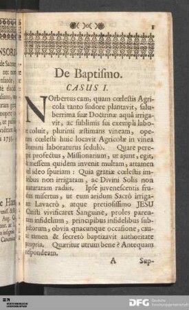 De Baptismo.