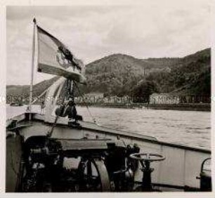 St. Goarshausen, Burg Katz (Burg Neu-Katzenelnbogen) und Burg Maus (Deuernburg), Rheinfahrt