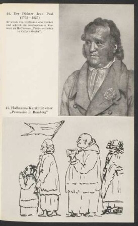 45. Hoffmanns Karikatur einer "Prozession in Bamberg"