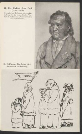 45. Hoffmanns Karikatur einer "Prozession in Bamberg"