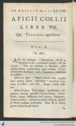 Liber VIII. Qui Tetrapus appellatur.