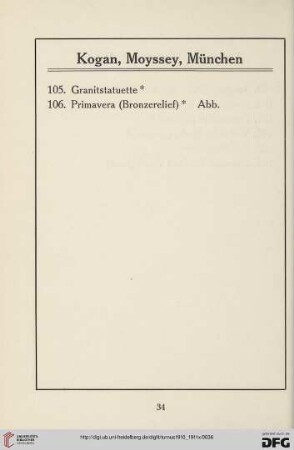 Kogan, Moyssey, München (Nr.105-106)