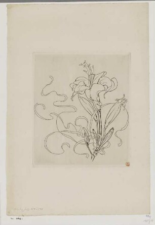 Iris, Blatt 42 der Folge "Service Bracquemond à fleurs et rubans"