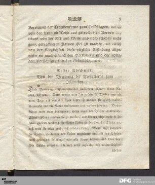 Erster Abschnitt. Von der Bereitung der Tresterkerne zum Oelmachen.