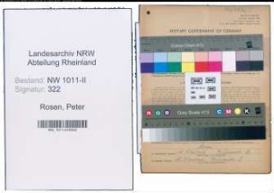 Entnazifizierung Peter Rosen , geb. 29.12.1888 ()
