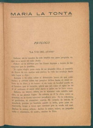 Prólogo : "La voz del autor"