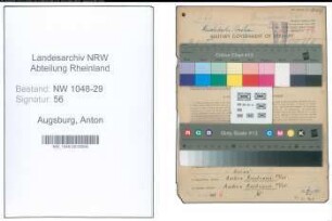 Entnazifizierung Anton Augsburg , geb. 28.05.1900 (Beamter)