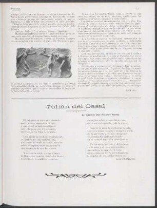 Julián del Casal : Al maestro Don Ricardo Palma