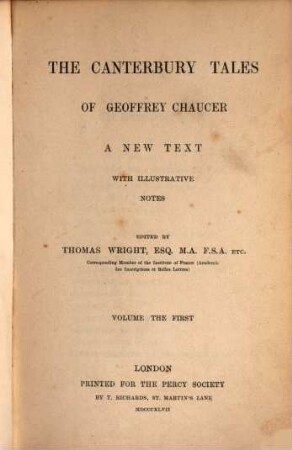 The Canterbury tales of Geoffrey Chaucer : a new text. 1