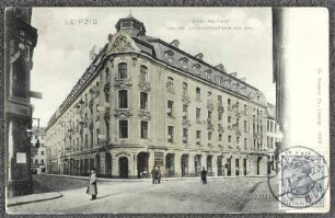 Leipzig. Städt. Kaufhaus von der Universitätsstrasse aus ges.